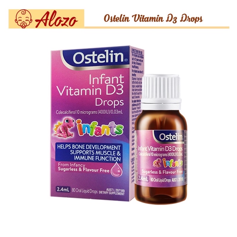 Vitamin D ostelin cho trẻ sơ sinh từ 0-12 tháng tuổi