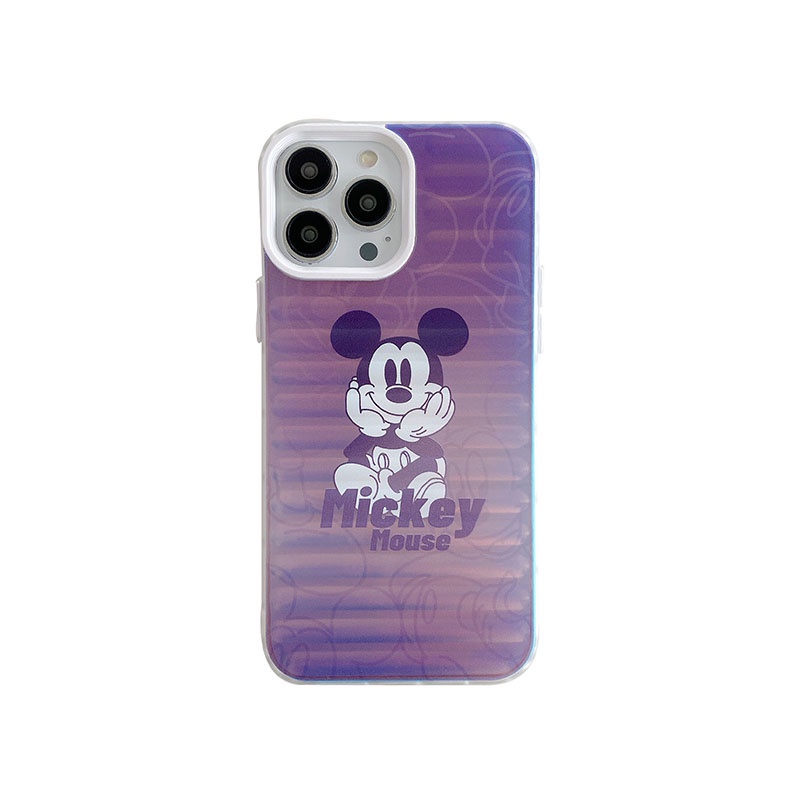 DISNEY Ốp Điện Thoại Hình Chuột Mickey Minnie Vân Vali iphone 13 Pro Max i13 13pro 11ProMax i11 X XR Xs Max 12Pro 12 Pro Max