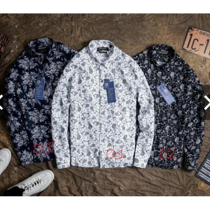 Sơ Mi Nam Trym Cò Họa Tiết Nam,Áo Sơ Mi Dài Tay,Áo Sơ Mi Hàn Quốc Cực Chất, Chất Vải Mỏng Nhẹ, Dáng body Cực Đẹp | BigBuy360 - bigbuy360.vn