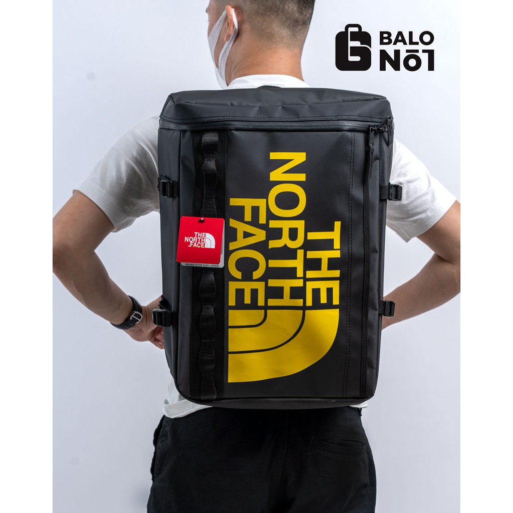 Balo THE NORTH FACE FUSE BOX CHỐNG THẤM TỐT - MÀU ĐEN CHỮ VÀNG