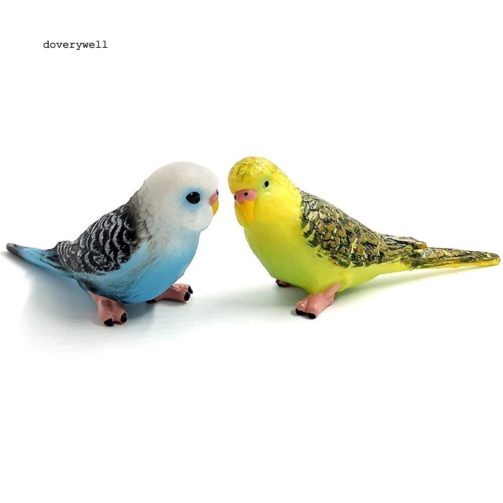 Mô hình con vẹt bằng nhựa dùng trang trí sân vườn