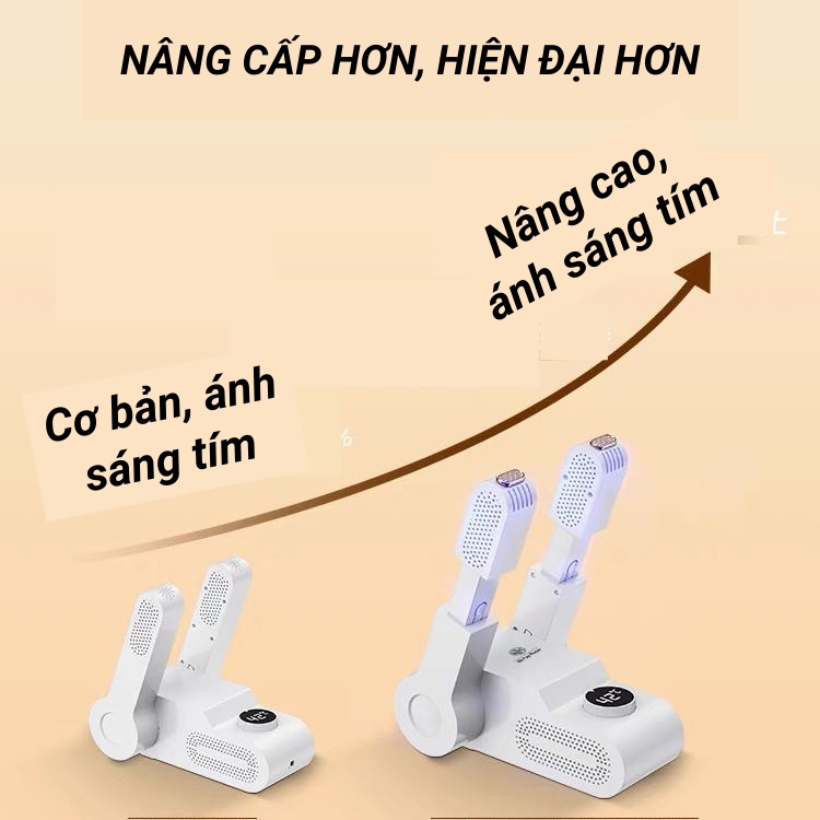 Máy sấy giày đa năng khử mùi, khử khuẩn bằng tia UV chính hãng bảo hành 12 tháng