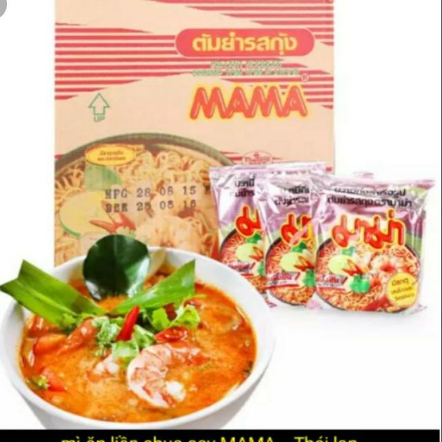 thùng mì mama chua cay Thái Lan