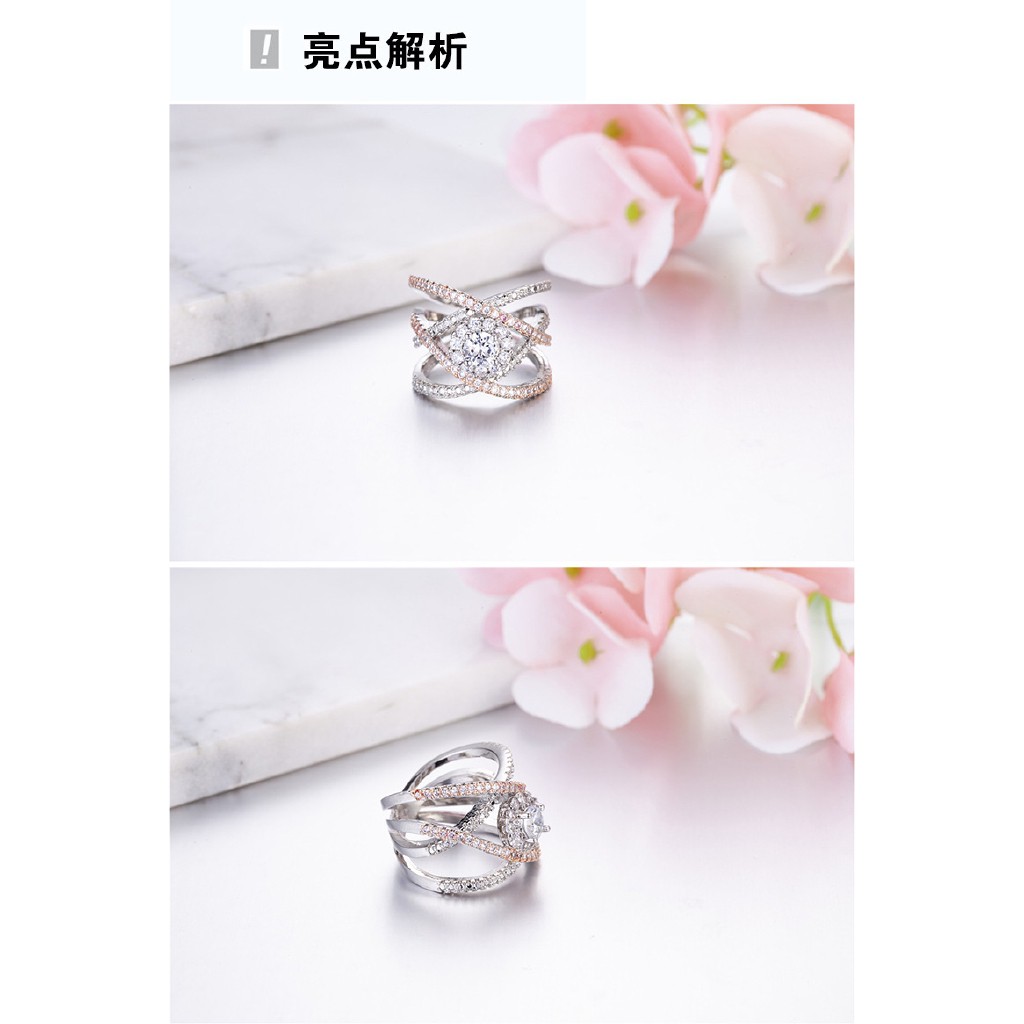 Nhẫn Đeo Tay Kim Loại Đính Đá Thời Trang Cho Nữ