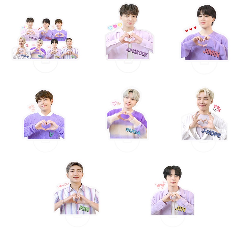 Giá Đỡ Acrylic In Hình Các Thành Viên Nhóm Nhạc BTS