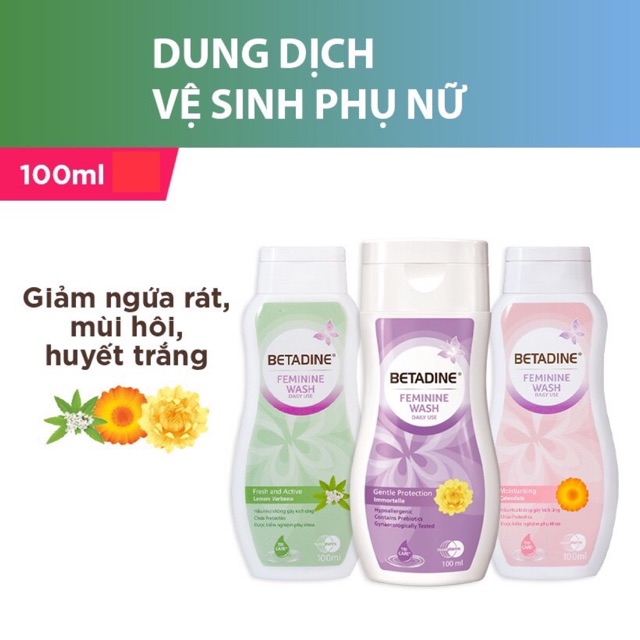 Dung dịch vệ sinh phụ nữ Betadine (CHÍNH HÃNG) 100ml / 250ml