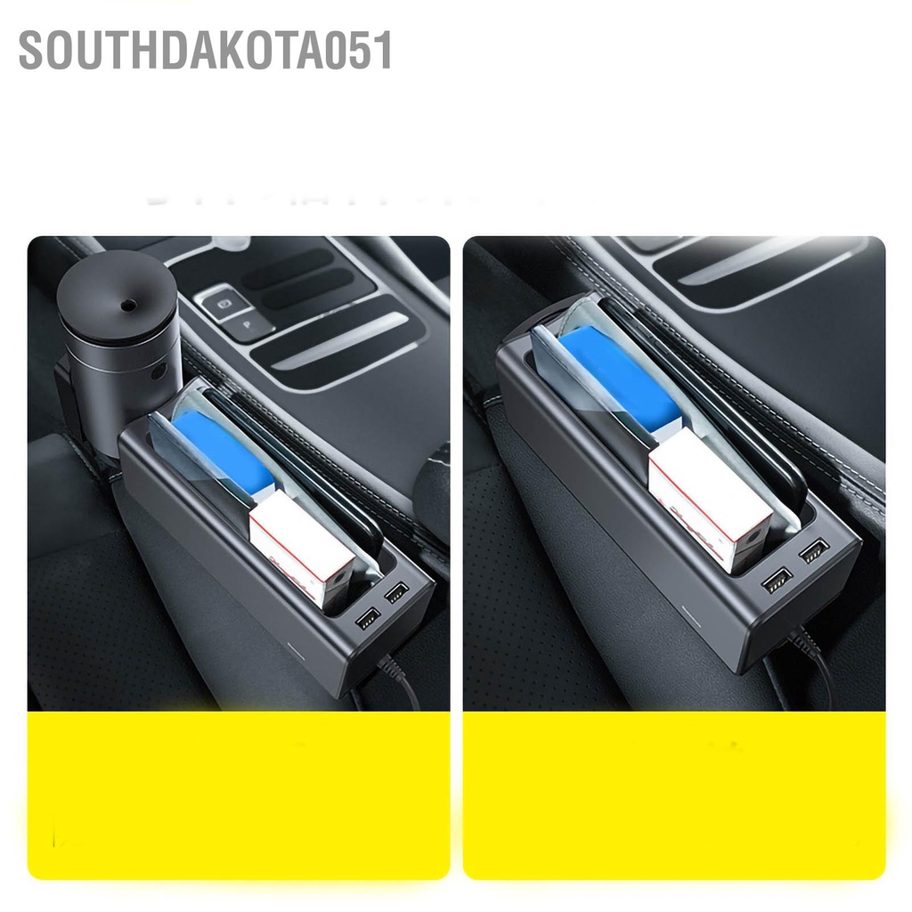 Hộp Đựng Đồ Dùng Gắn Khe Ghế Ngồi Xe Hơi Dung Tích Lớn Bằng Kim Loại