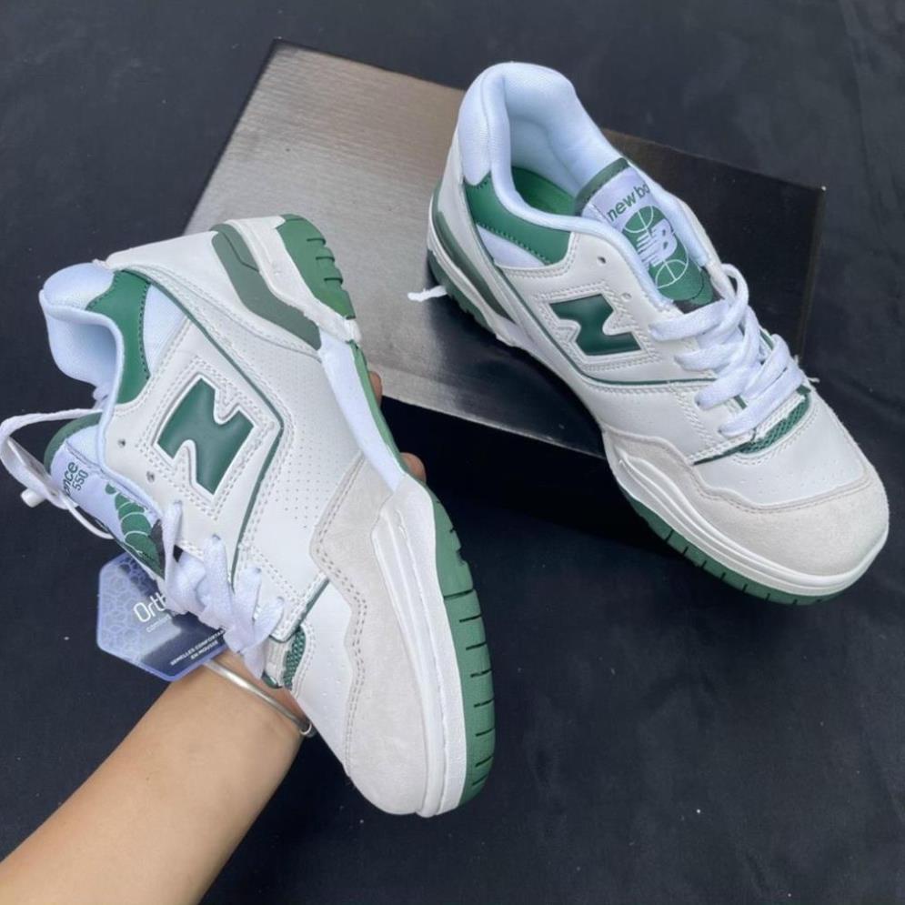 Giày NB 550 'White Green' Bản xanh trắng Cao cấp Giày thể thao nam nữ newbalance 550