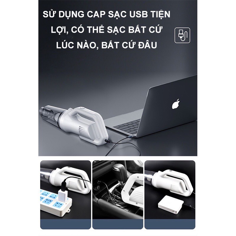 Máy hút bụi cầm tay không dây mini, máy hút bụi giường, ô tô không dây Chigo, công suất lớn, lực hút mạnh - TDL2103