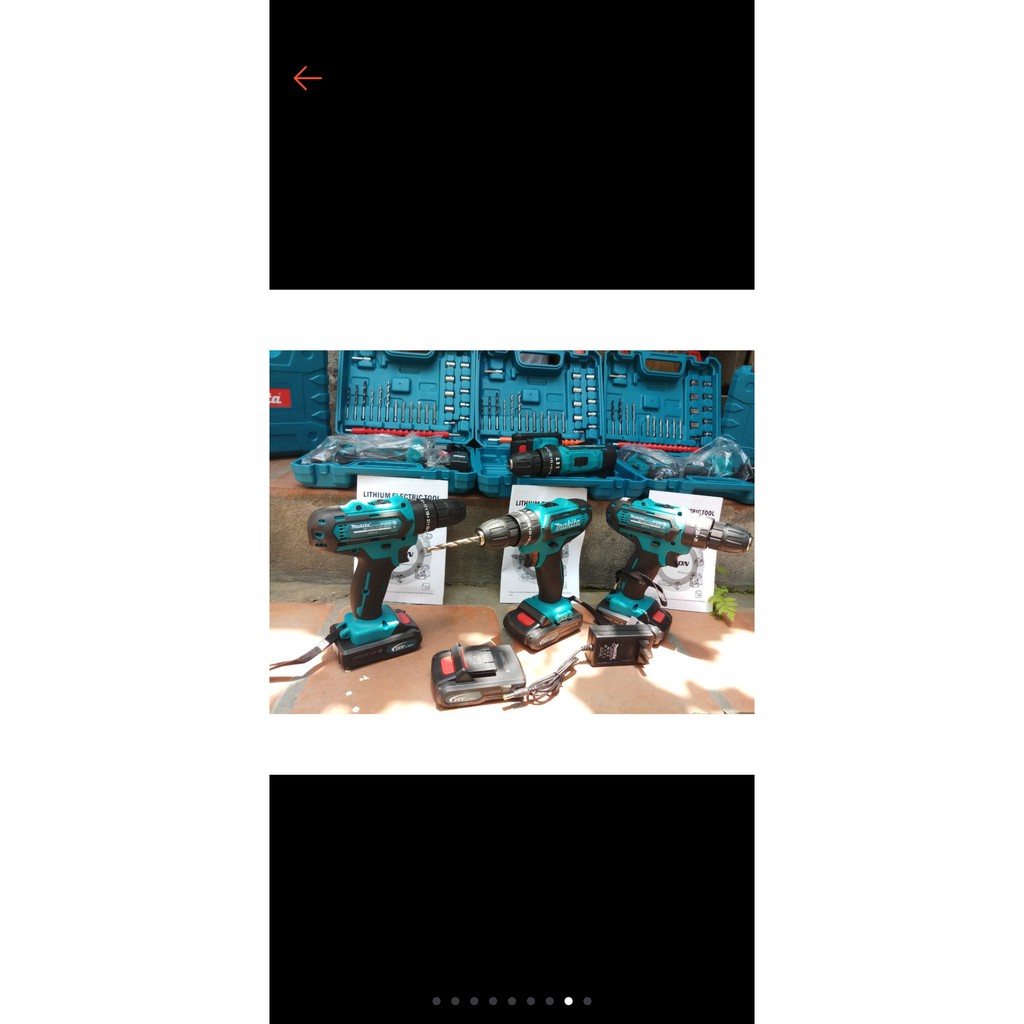 Máy Khoan Pin Bê Tông Bắt Vít MAKITA 26V - 3 chức năng- 2 Pin  - Khoan Sắt, Gỗ, Bắn Vít