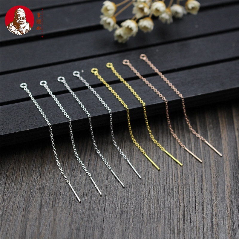 Bông Tai Mạ Vàng Hồng / Bạc 925 Hình Thánh Giá Độc Đáo