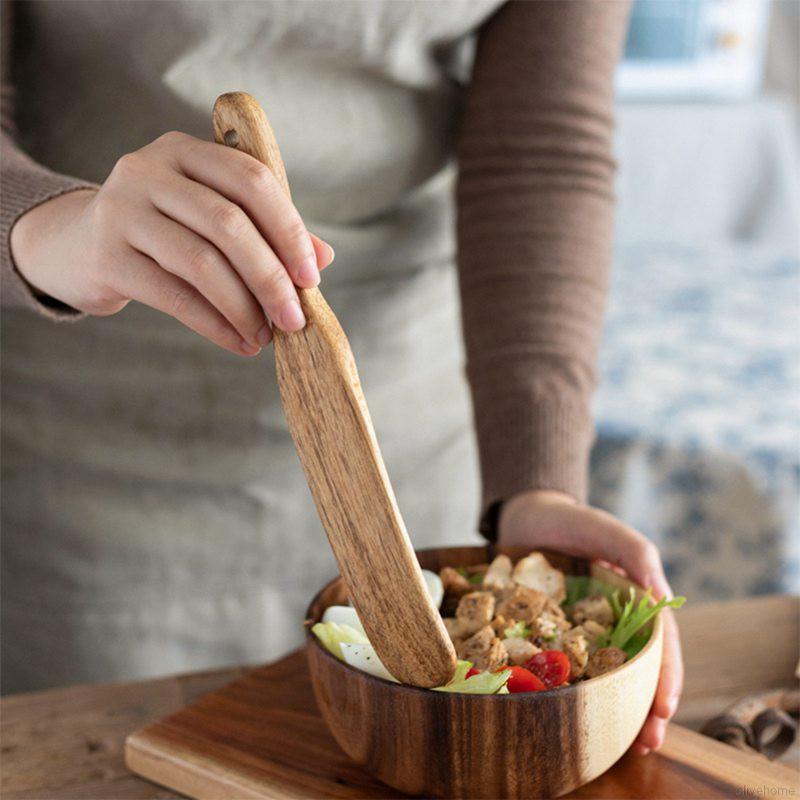 Thìa gỗ cán dài an toàn tiện dụng cho nhà bếp