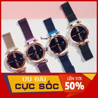 (Giá sỉ)Đồng hồ thời trang nữ dây lưới nam châm Huans SA10