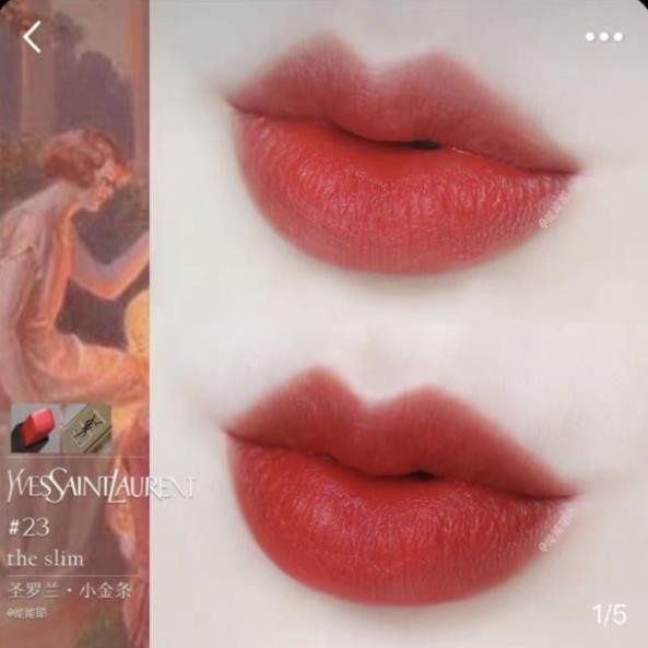 [Bill+ Màu Hot]?? Son YSL Rouge Pur Couture The Slim Chính Hãng