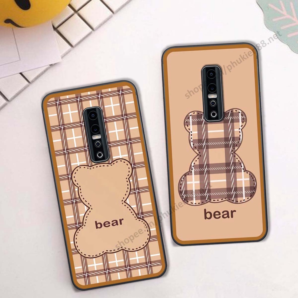 Ốp lưng Vivo V17 Pro ốp điện thoại LineBear, bé tóc xù, hoa siêu đẹp