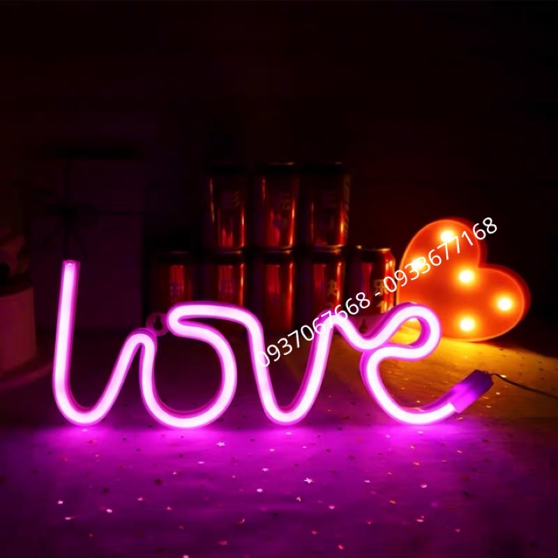 Đèn Led neon trang trí phòng ngủ, decor phòng, decor quán cà phê, quà tặng sinh nhật
