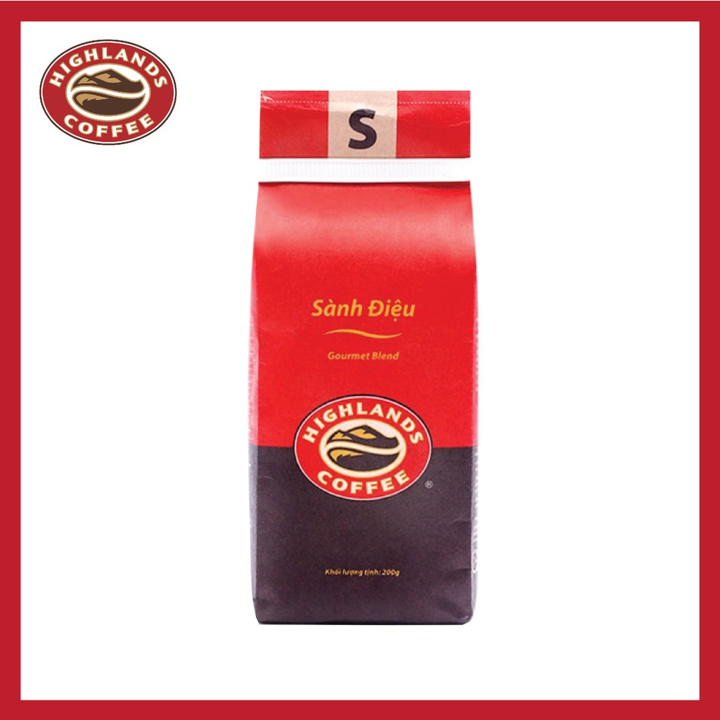 Cà Phê Rang Xay Sành Điệu Highlands Coffee 200g/gói