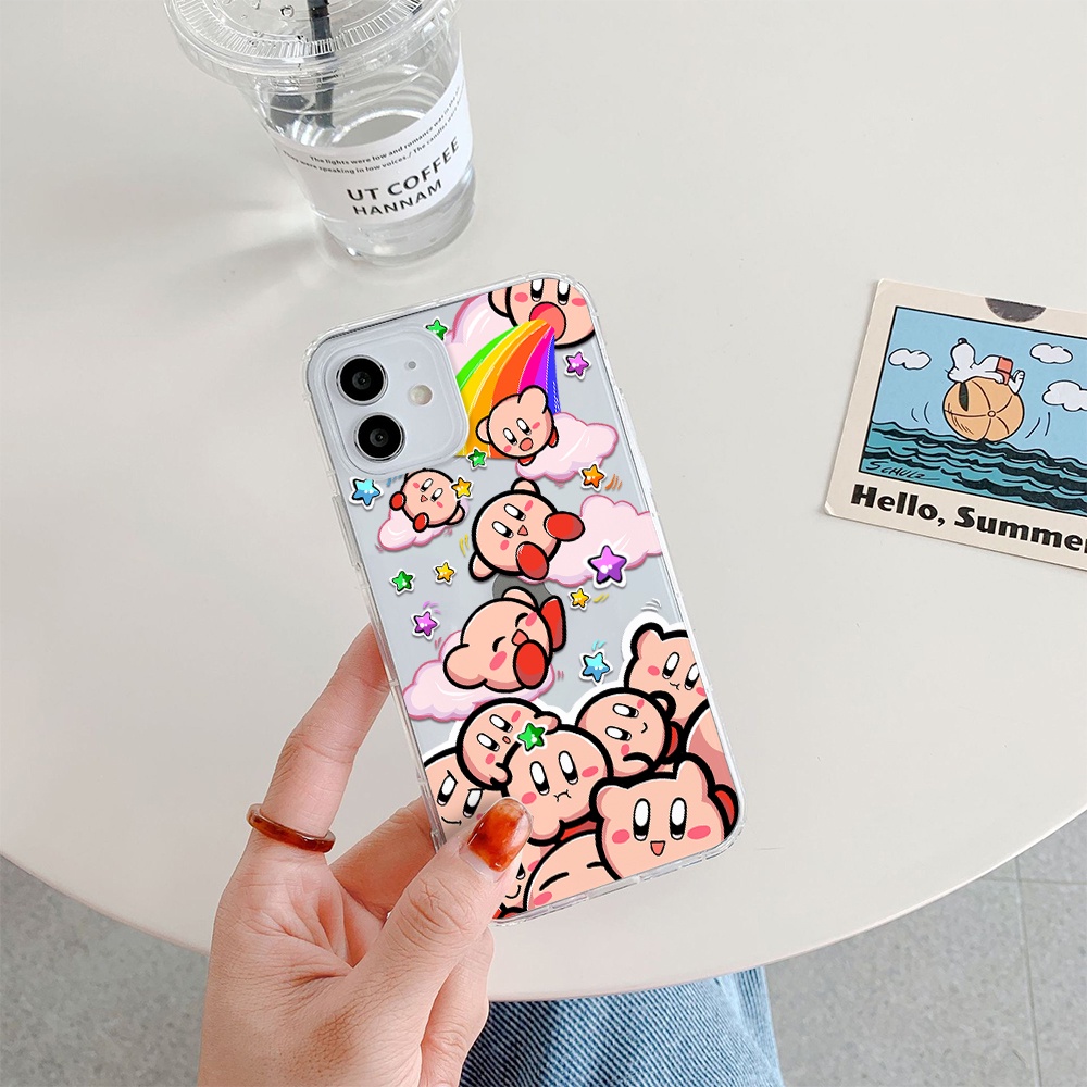Ốp Điện Thoại Tpu Dẻo Họa Tiết Game of Kirby Cho iPhone 11 12 13 pro max XS X XR XSMax 7 8 6 6s plus 5 4 SE 2020