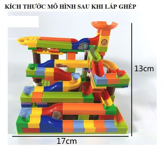 Mô hình tháp lăn bi gồm 206 chi tiết bằng nhựa cao cấp đồ chơi trẻ em