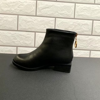 { HÓT } Bốt Gót Vuông Khóa Sau