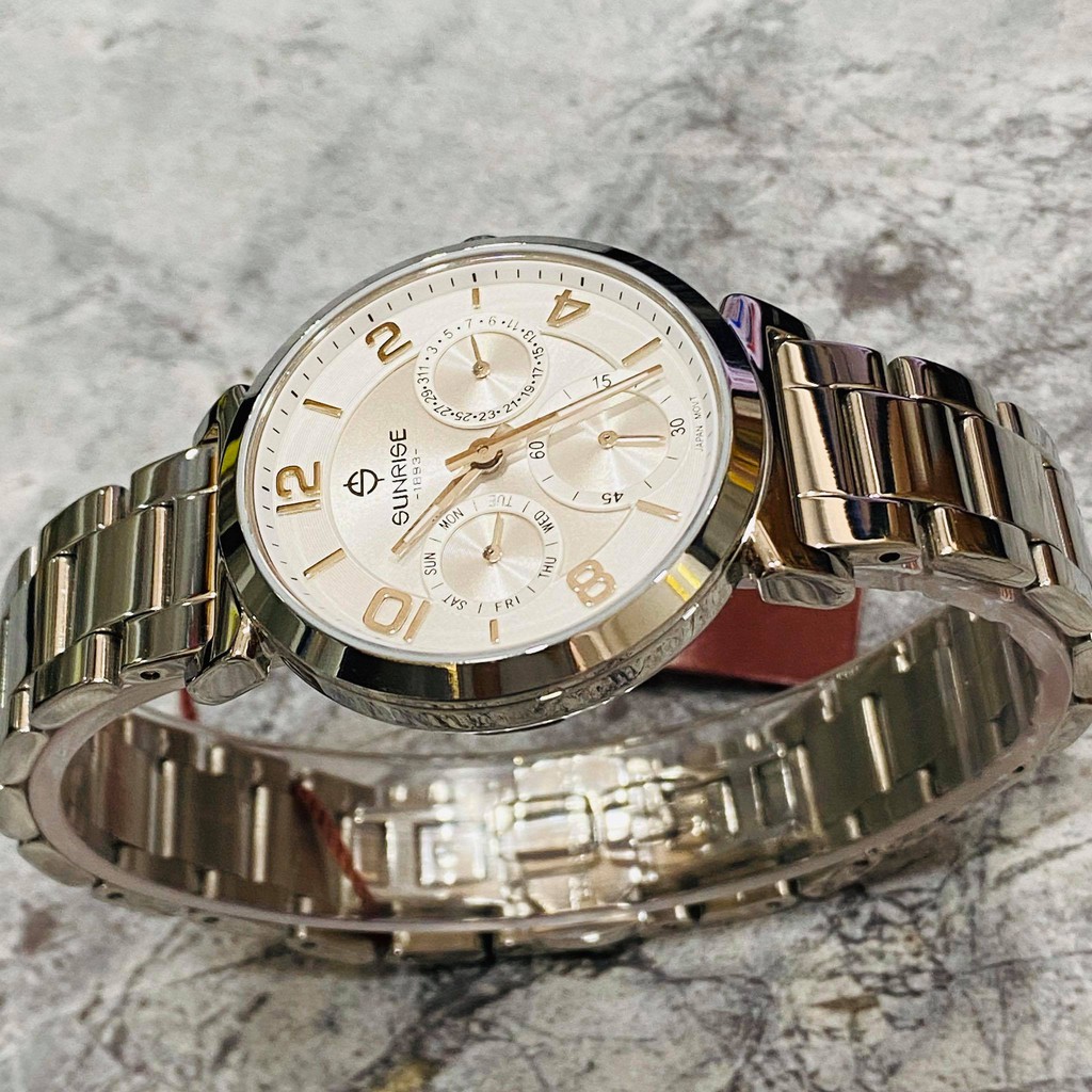 Đồng hồ Sunrise nữ chính hãng Nhật Bản L9906SA.D.T - kính saphire chống trầy - chạy