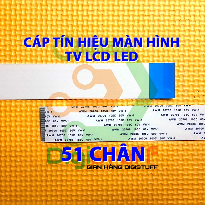 Cáp dẹt 51 chân thay cáp tín hiệu màn hình của TV Ti vi 4K ( màn hình LCD / LED ) và các thiết bị khác