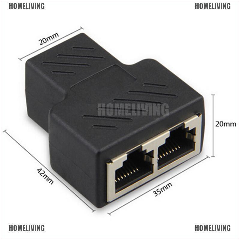 Đầu Chia Cáp Mạng LAN Ethernet 1 Sang 2 Cổng RJ45