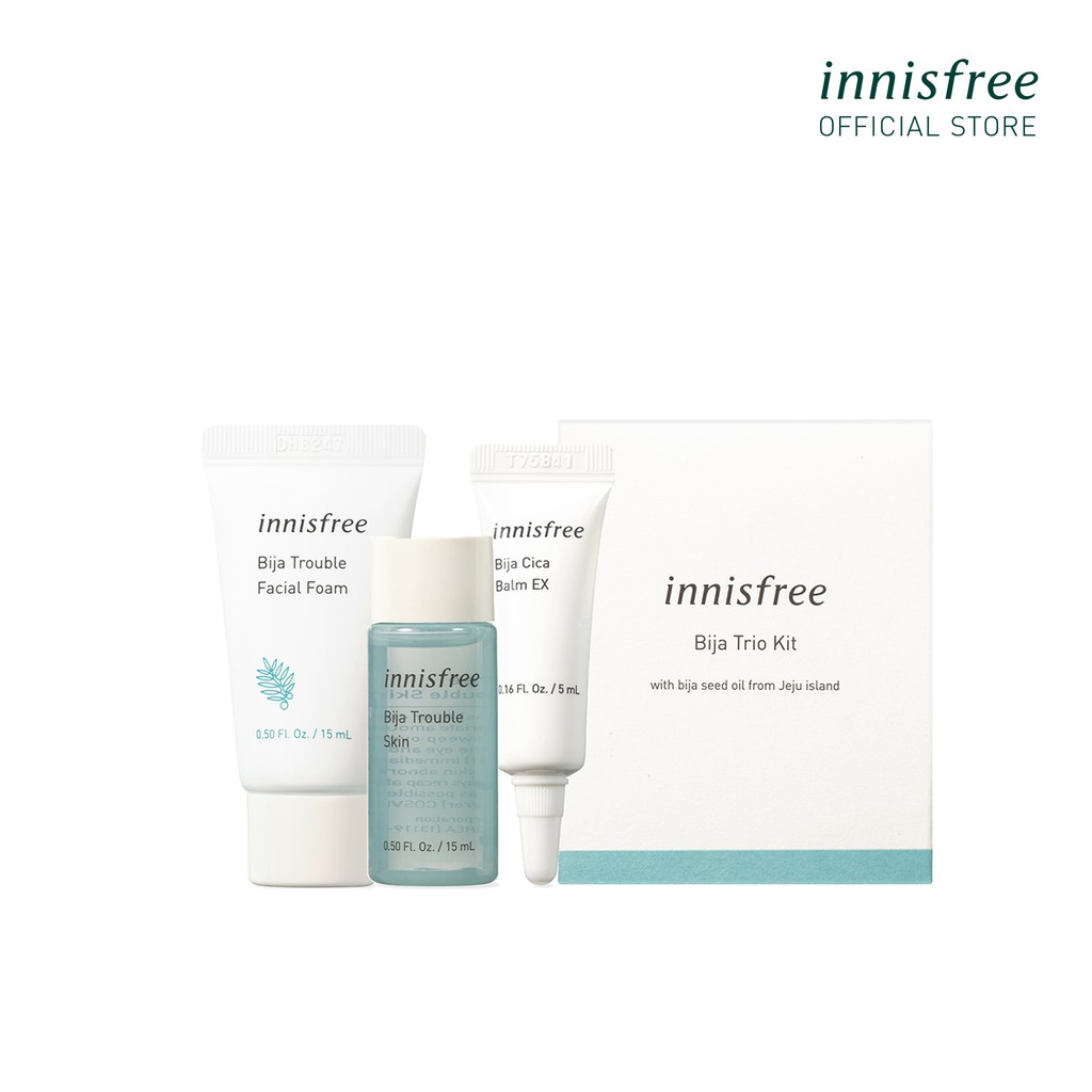 [Mã FMCGMALL giảm 8% đơn 250K] Bộ sản phẩm chăm sóc da mụn innisfree Bija Skin Care Set | BigBuy360 - bigbuy360.vn