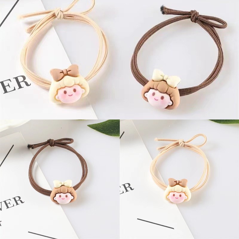 Dây Buộc Tóc Cao Su Kiểu Hàn Nhật Đơn Giản Dễ Thương