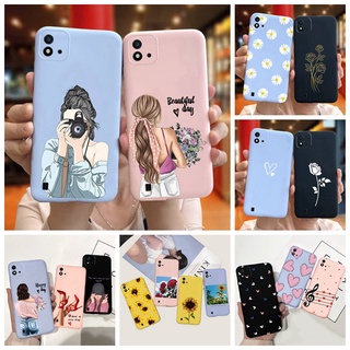 Ốp điện thoại tpu silicon mềm họa tiết tùy chọn màu kẹo dành cho Realme C11 2021mRmx3231