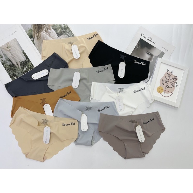 Quần lót su viền sóng chữ đáy may 2 lớp, viền không đường may | BigBuy360 - bigbuy360.vn