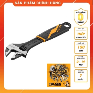 Mỏ lết công nghiệp cán nhựa đen tolsen 15308