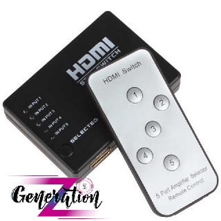 Bộ gộp hdmi vào 5 ra 1 có remote - data hdmi vào 5 ra 1 có remote