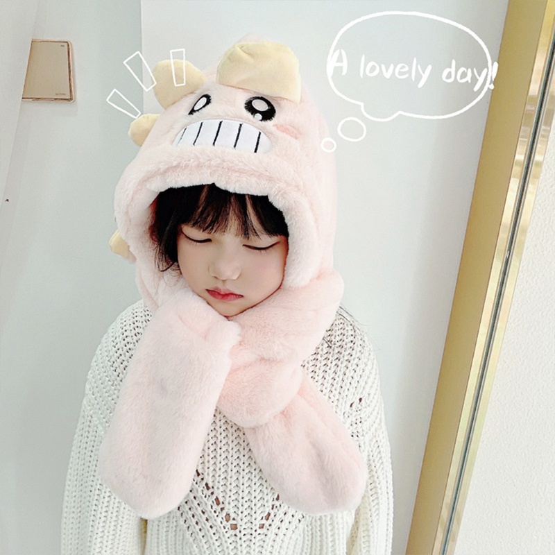 Set Khăn Choàng Cổ + Găng Tay + Mũ Bảo Vệ Tai Kiểu Hoạt Hình One Piece Độ