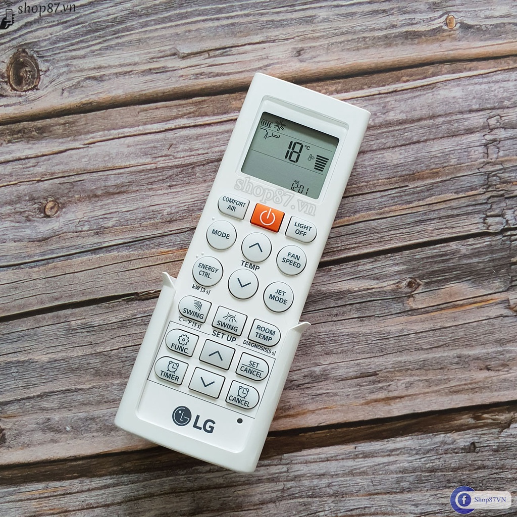 Điều khiển điều hòa LG Dual inverter chính hãng AKB74955604 nút cam