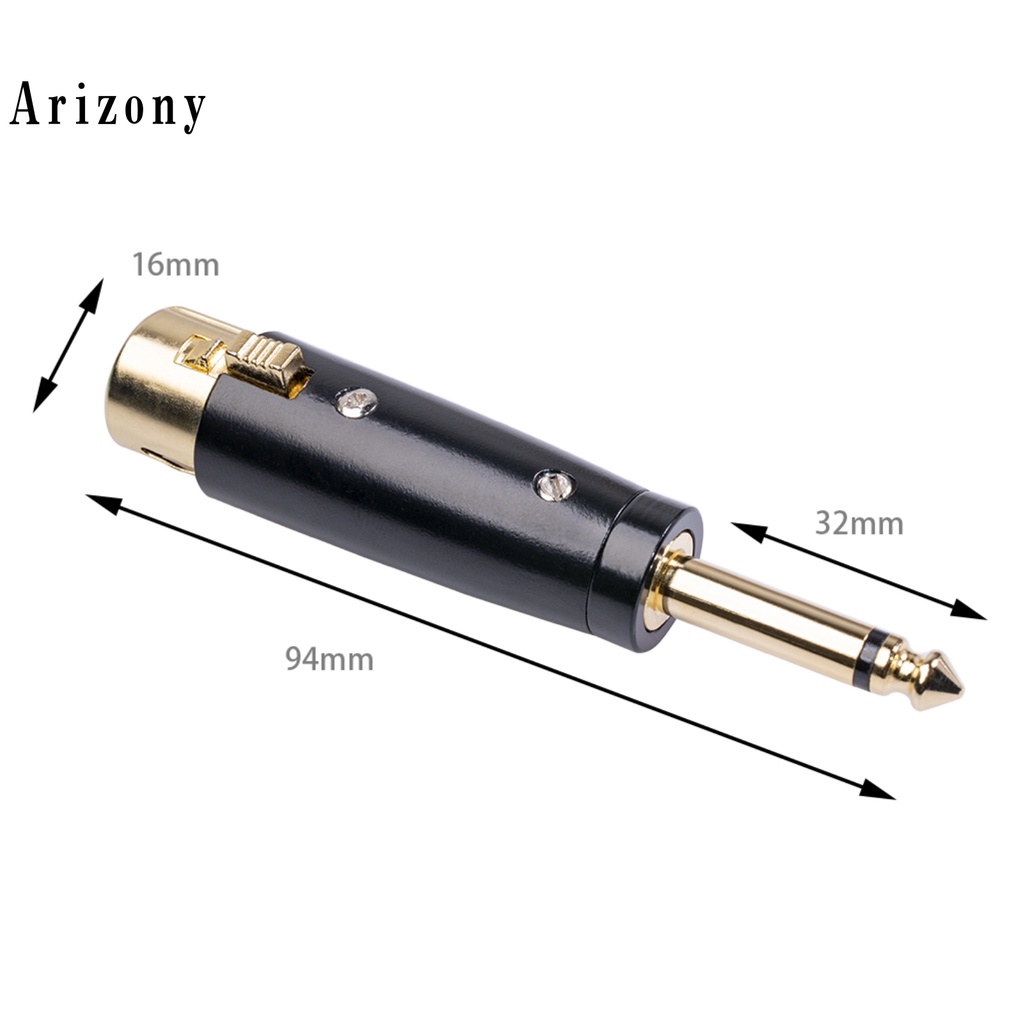 Đầu Chuyển Đổi Âm Thanh Từ 6.35mm Mono Male Sang Xlr Female Cho Loa