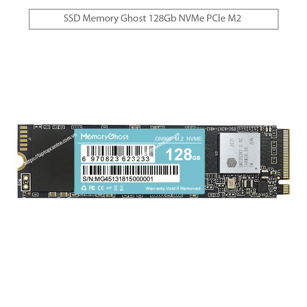 [Freeship] Ổ cứng SSD Memory Ghost 128GB NVMe PCIe M2 tốc độ 1700/2600Mbs Macbook, bảo hành 36 tháng [Laptopcentre]