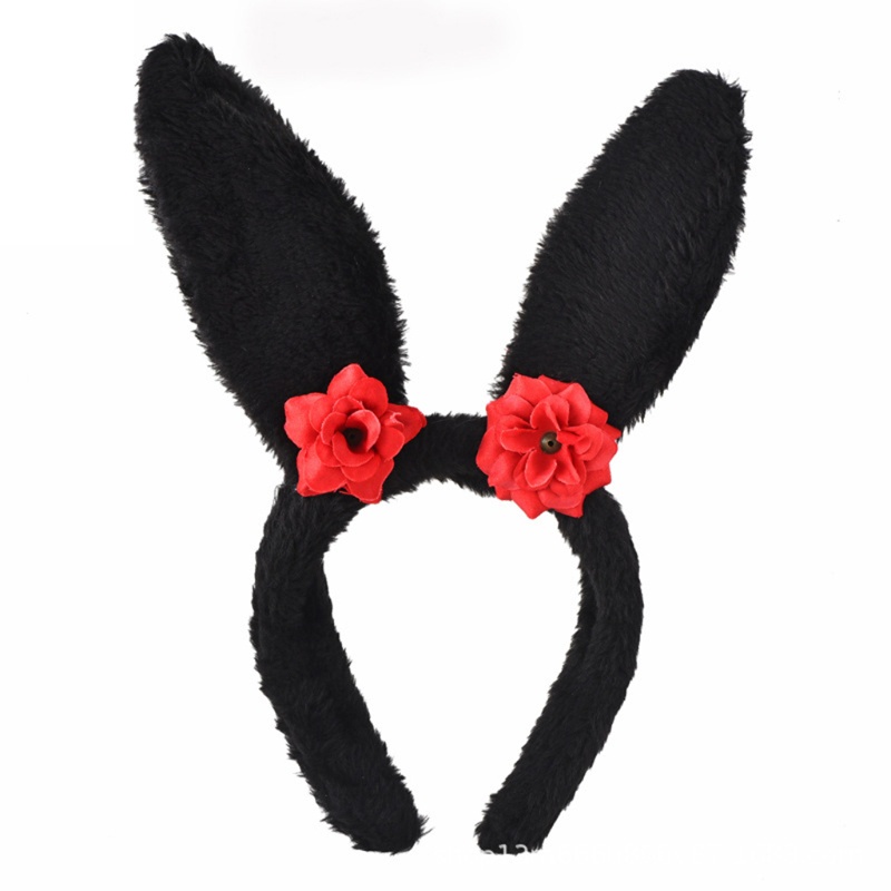 Flgo Băng Đô Cài Tóc Hình Tai Thỏ Dễ Thương Siêu Bền Tiện Dụng Cho Nữ