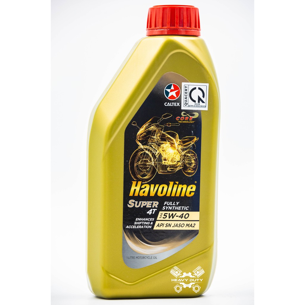 Nhớt Xe Máy Cao Cấp Havoline® Super 4T Fully Synthetic SAE 5W-40