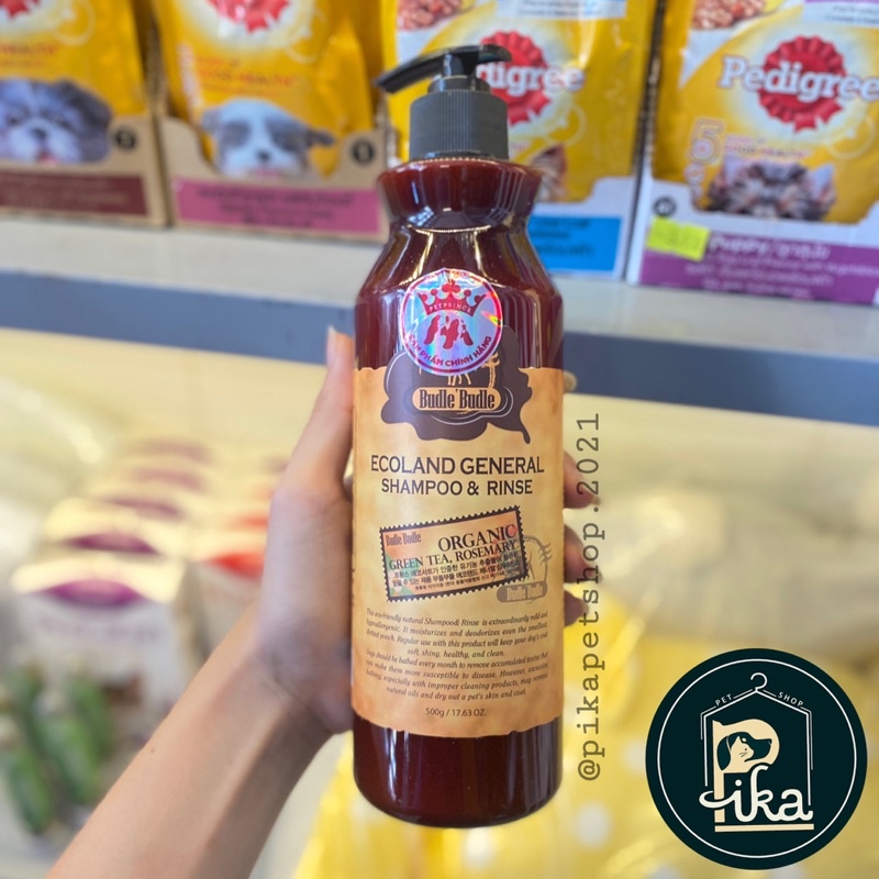 Sữa tắm và xả Budle’Budle dành cho chó, chó lông trắng, chó con nhập khẩu Hàn Quốc - Pika Petshop