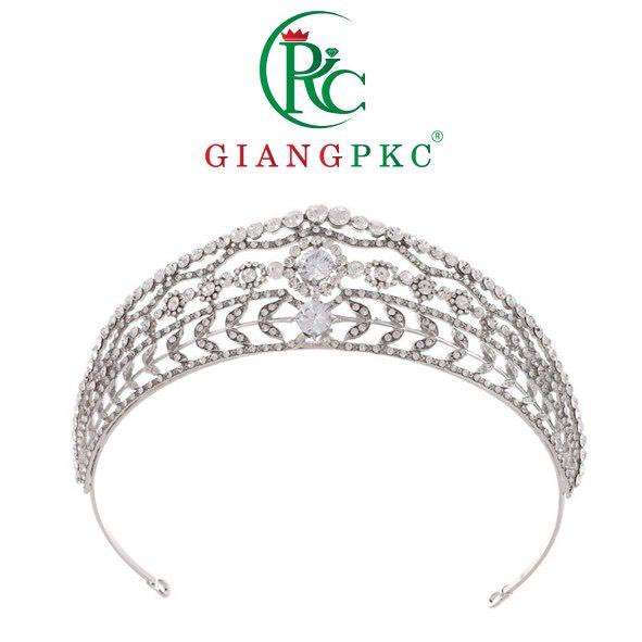 Vương miện cô dâu dáng tròn cổ điển sang trọng mới t10/2022 Giangpkc  Phụ kiện cưới Giang