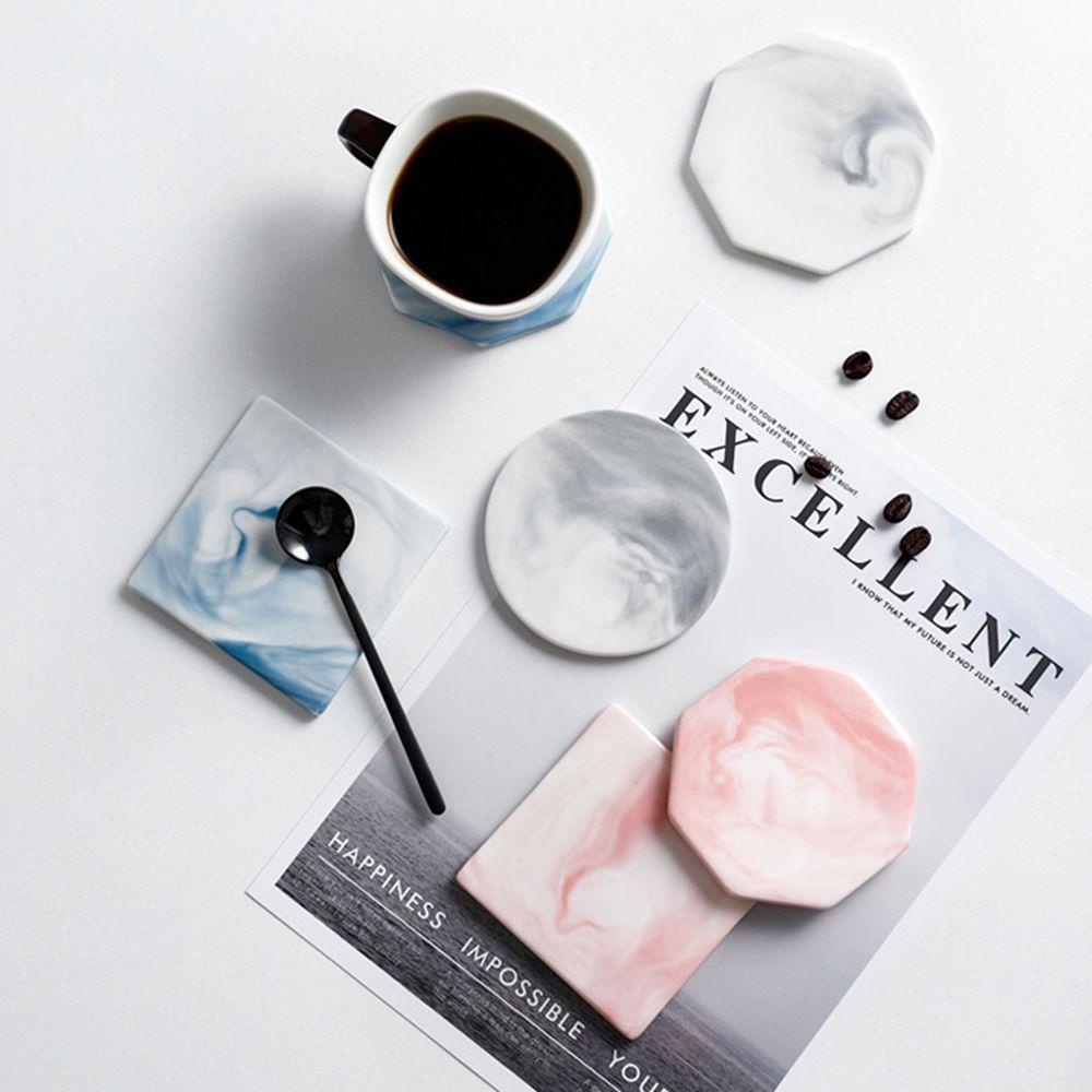 Miếng Lót Ly Chống Bỏng Chống Trượt Họa Tiết Vân Đá 1 Cái