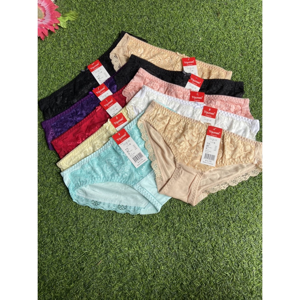 Quần lót nữ cotton -combo 10 quần chất mềm mát , kháng khuẩn VN