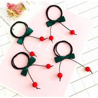 Cột tóc, dây buộc tóc nơ trái chery bé xinh
