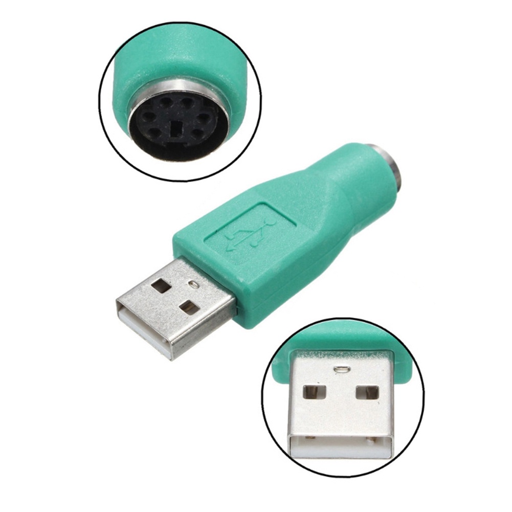 Đầu Nối Chuyển Đổi Chuột Và Bàn Phím Máy Tính Cổng USB Cho PS2