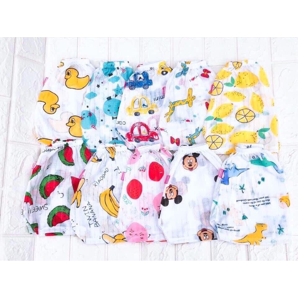 Quần cotton giấy cộc cho bé