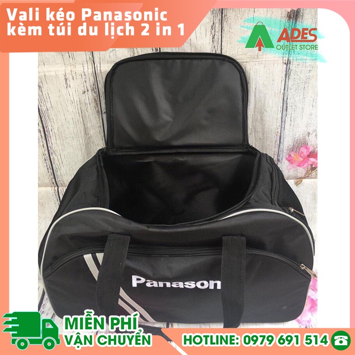 Vali kéo Panasonic kèm túi du lịch 2 in 1 - HÀNG CHÍNH HÃNG - THANH LÝ HƠI HAN RỈ MỚI 100%