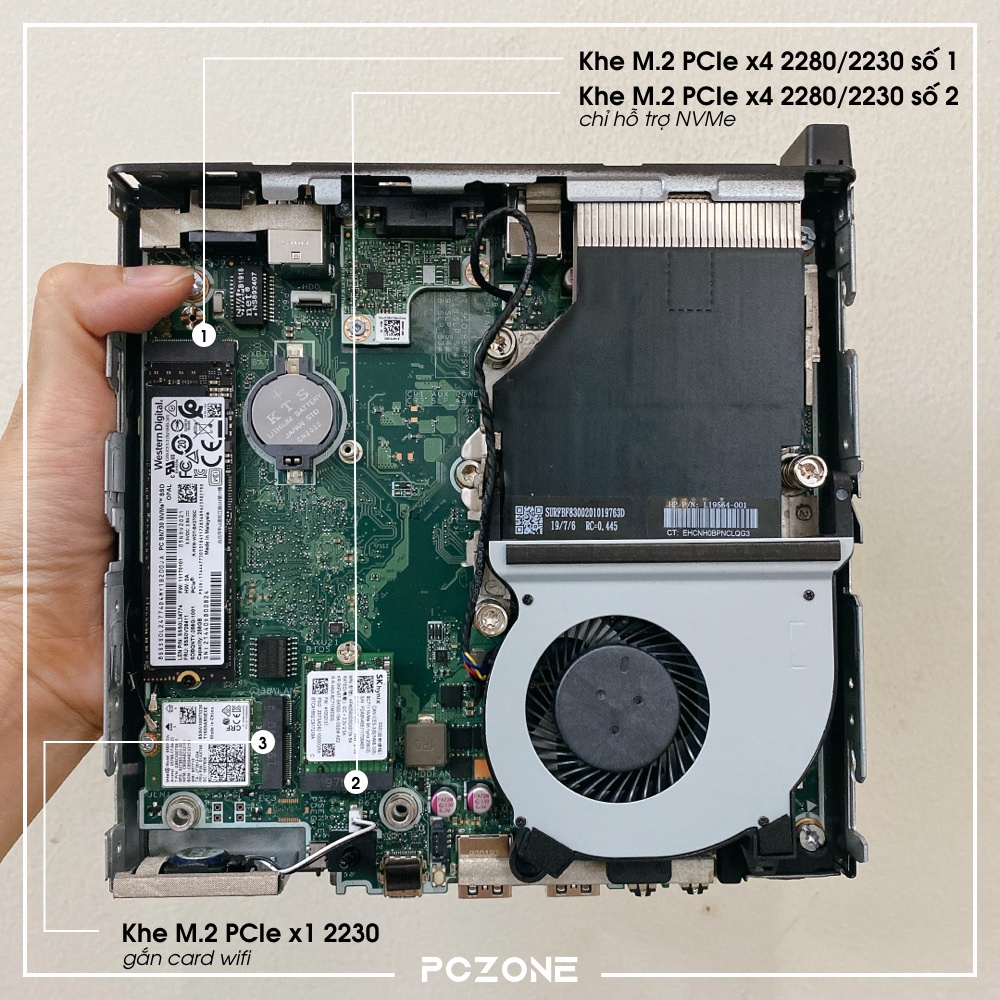 Máy tính mini PC HP Prodesk 600 G4 35W mini core i7-8700T / Wifi / Win 10
