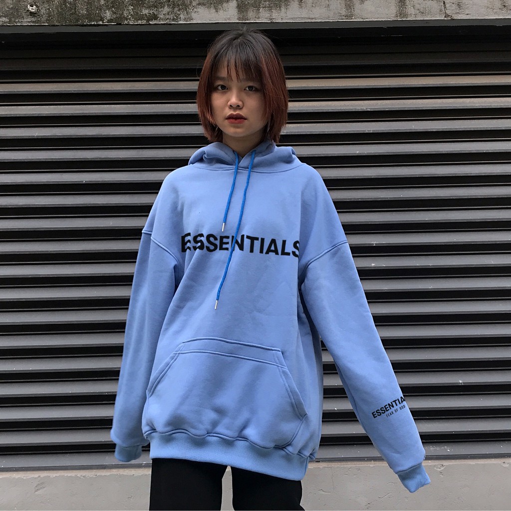 Áo hoodie ESSENTIALS nam nữ oversize Wado mùa thu đông dáng unisex form rộng chất nỉ bông