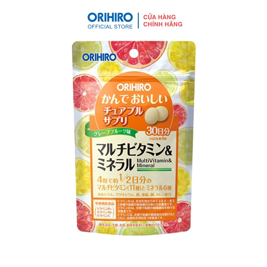 Viên bổ sung Vitamin và khoáng chất Orihiro dạng túi 120 viên